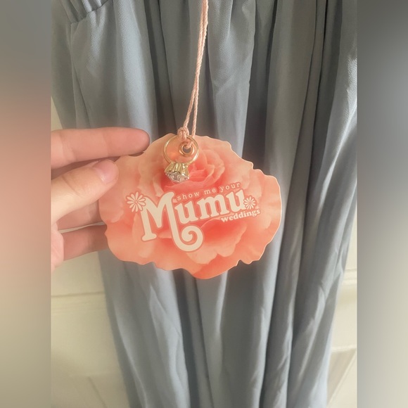 Amanda Maxi Dress - Steel Blue Chiffon - Picture 6 of 7